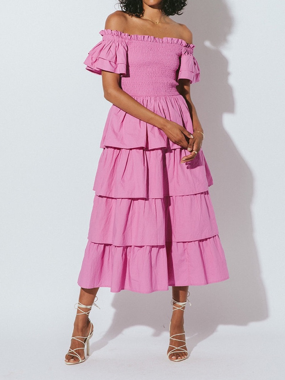 Cleobella Kaiya Midi Dress (Azalea)